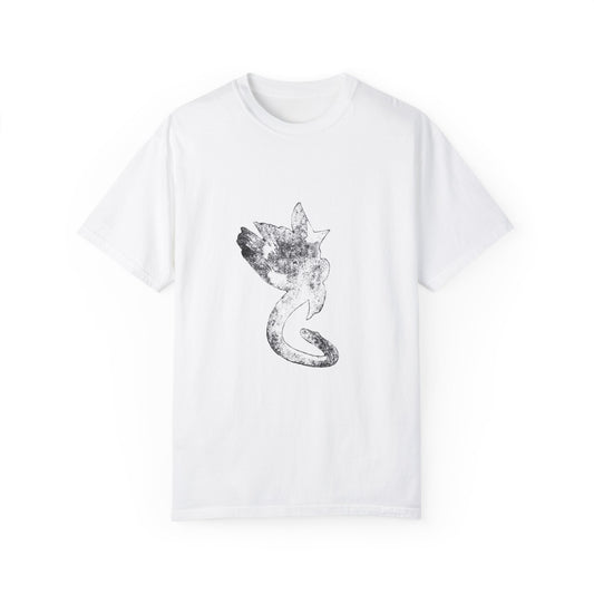 Mystical Creature Graphic Unisex Garment-Dyed T-Shirt for Casual Wear