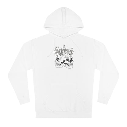 Church Skull comfort hoodie. 4 different color schemes