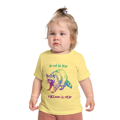 Kids 'Do Not Be Fear' Raccoon T-Shirt - Fun Short Sleeve Tee for Ages 0-5