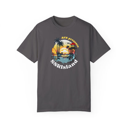 SSRI Island Retro Unisex T-Shirt - Beach Vibes & Sunset Design