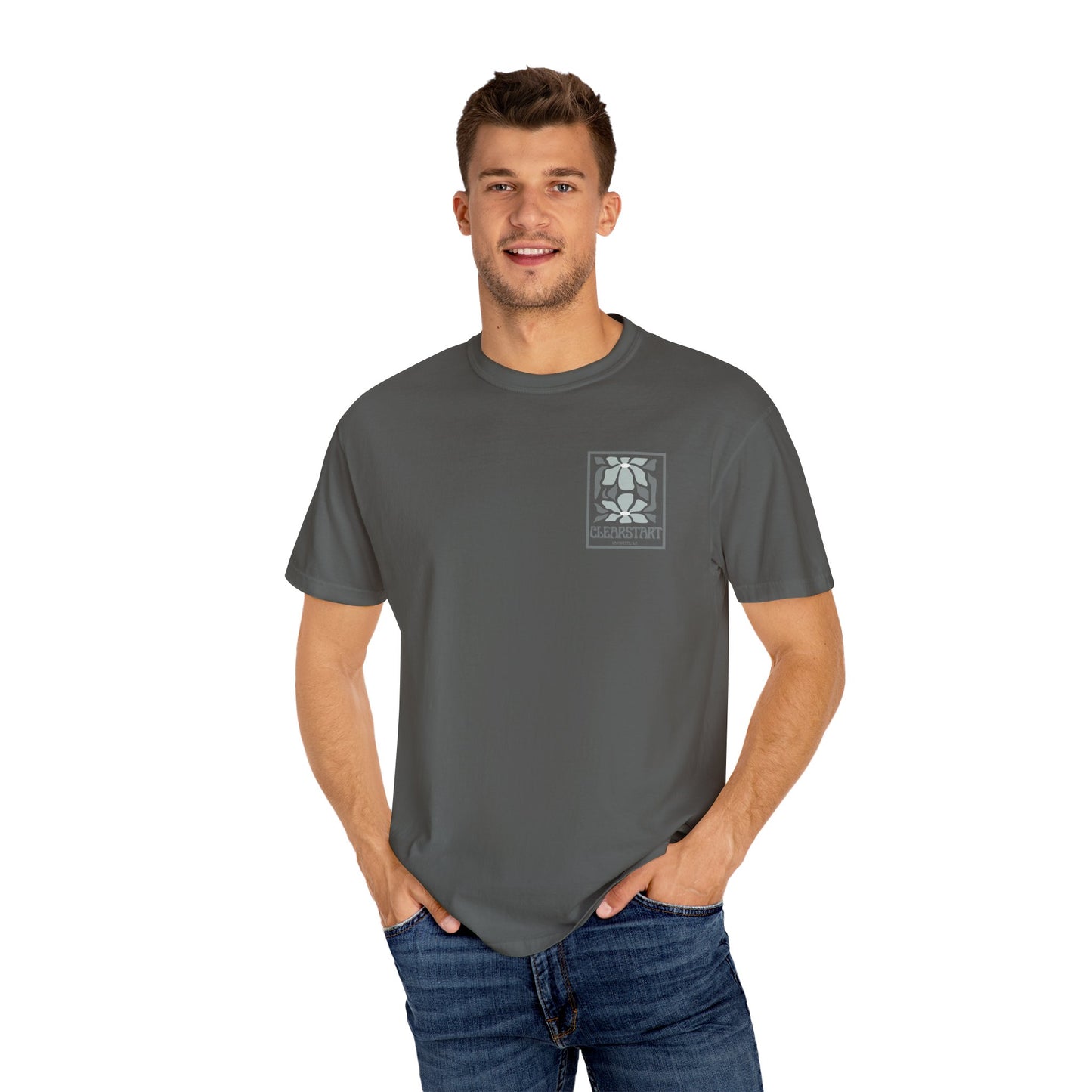 ClearStart Unisex Garment-Dyed T-Shirt - Rebuilding Lives, Reuniting Families