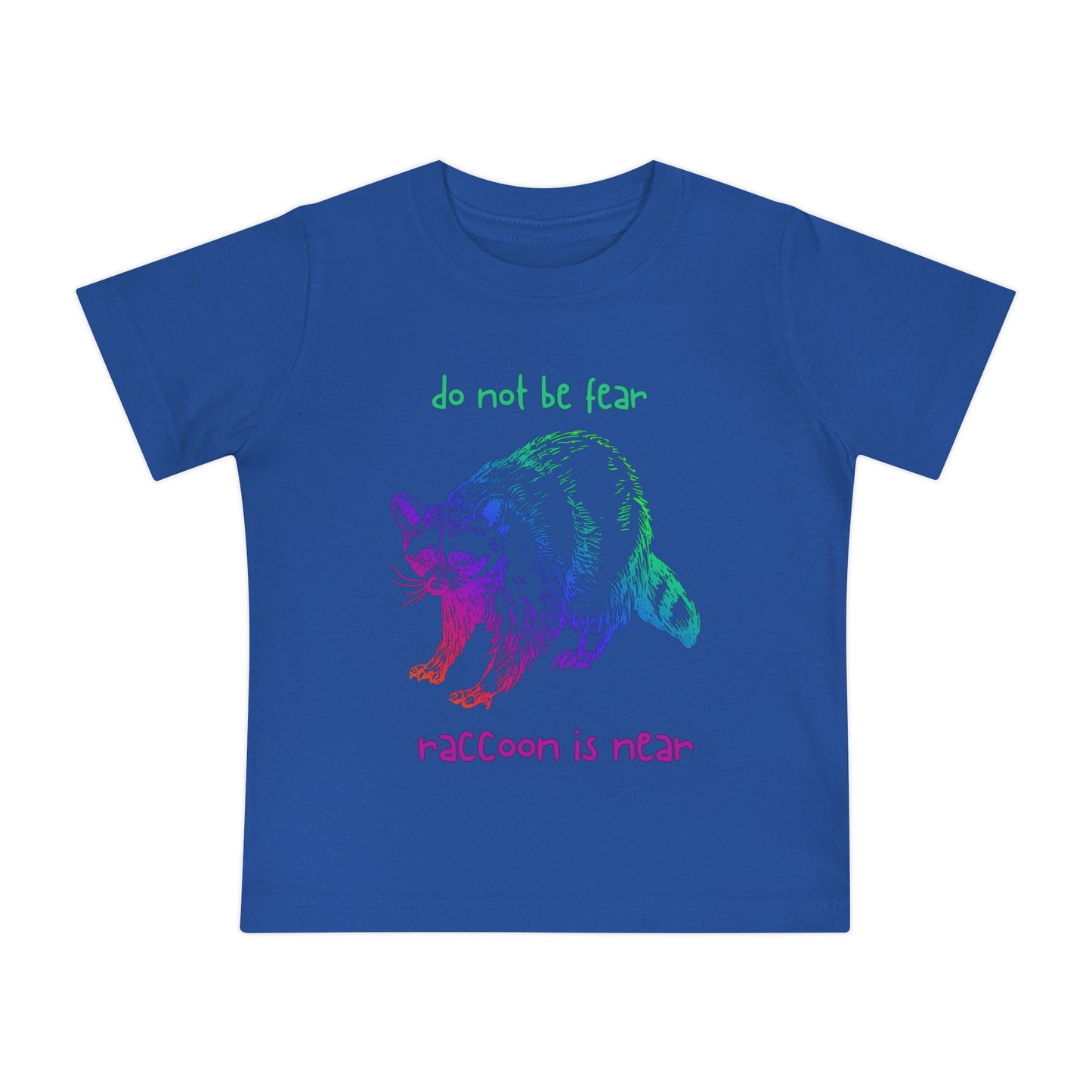 Kids 'Do Not Be Fear' Raccoon T-Shirt - Fun Short Sleeve Tee for Ages 0-5