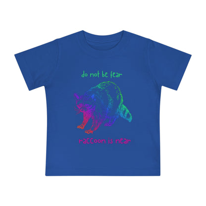 Kids 'Do Not Be Fear' Raccoon T-Shirt - Fun Short Sleeve Tee for Ages 0-5