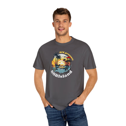 SSRI Island Retro Unisex T-Shirt - Beach Vibes & Sunset Design