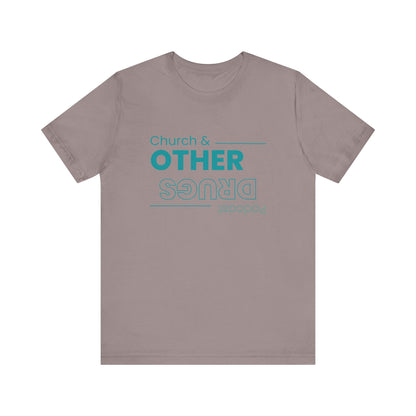 Church & other drugs upside down logo tee