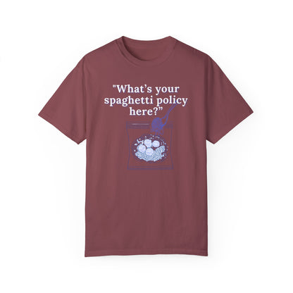 What's your spaghetti policy here?