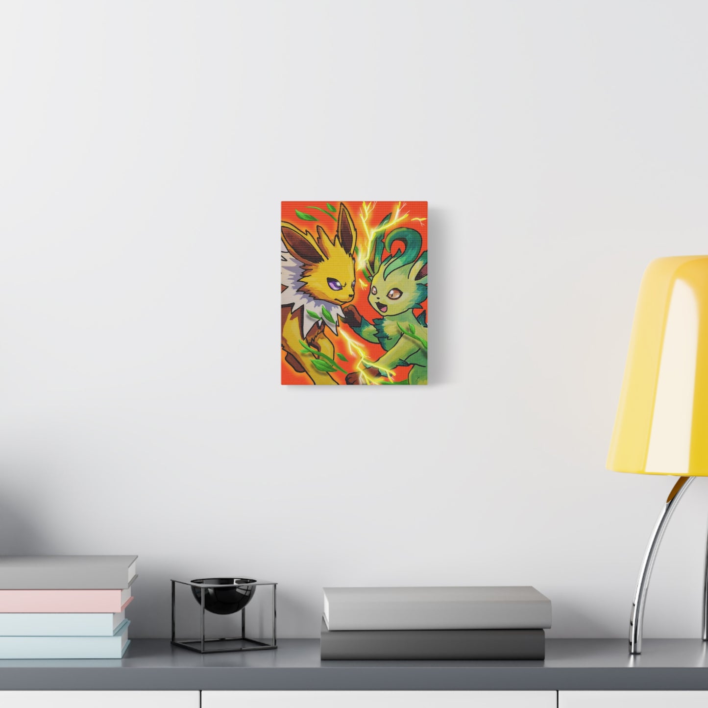 Electric v Leaf canvas prints