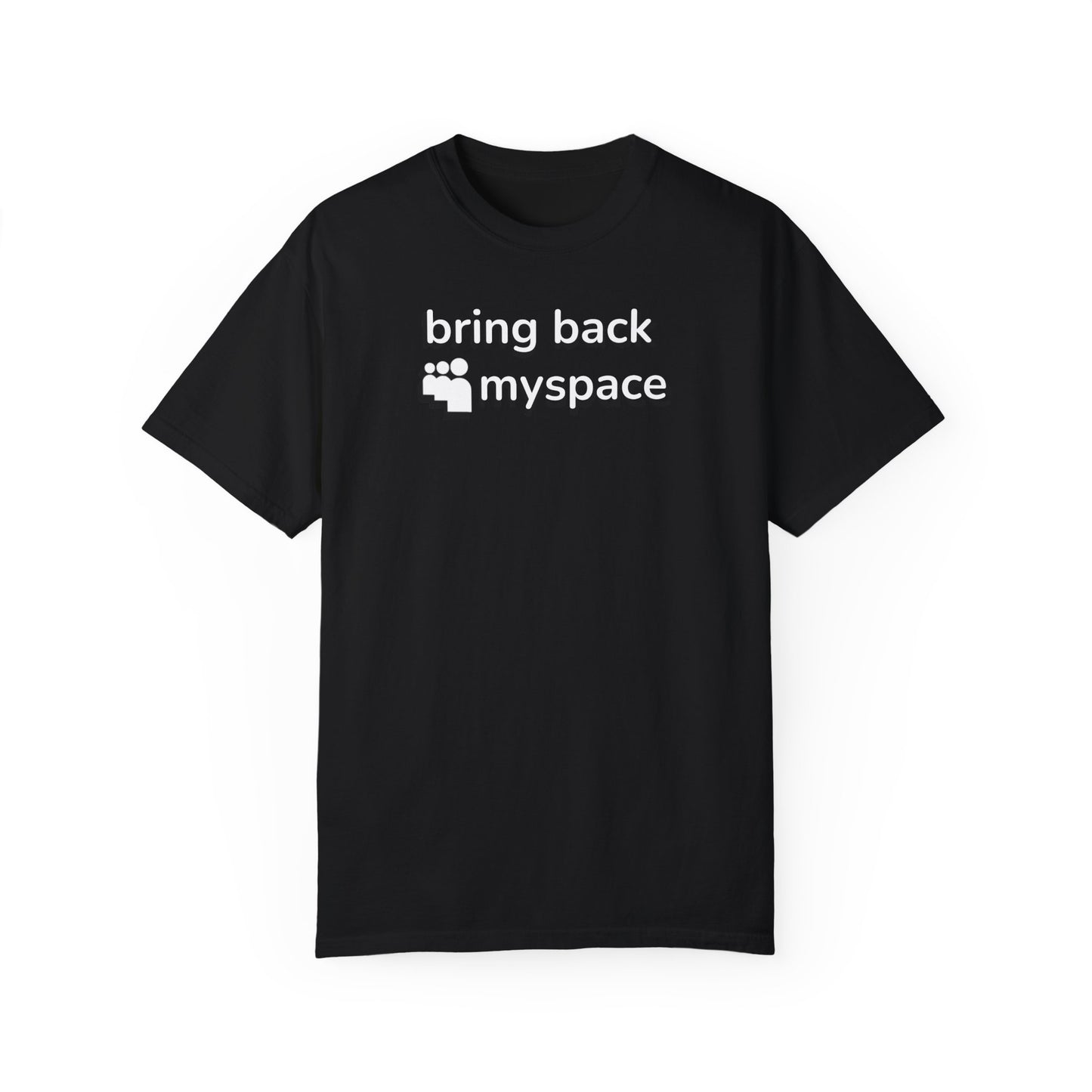 Nostalgic MySpace Unisex Garment-Dyed T-Shirt - Perfect for Retro Lovers