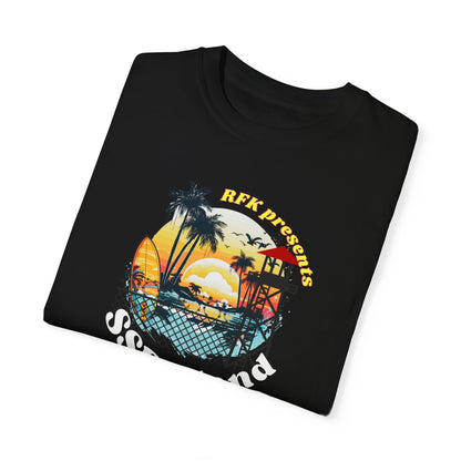 SSRI Island Retro Unisex T-Shirt - Beach Vibes & Sunset Design