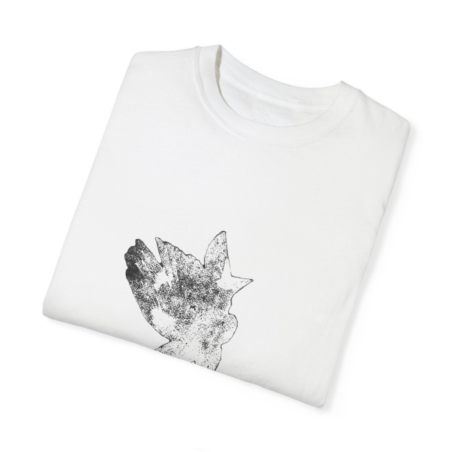 Mystical Creature Graphic Unisex Garment-Dyed T-Shirt for Casual Wear