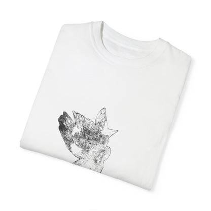 Mystical Creature Graphic Unisex Garment-Dyed T-Shirt for Casual Wear