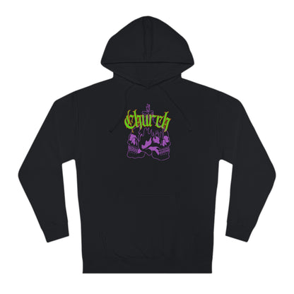 Church Skull comfort hoodie. 4 different color schemes