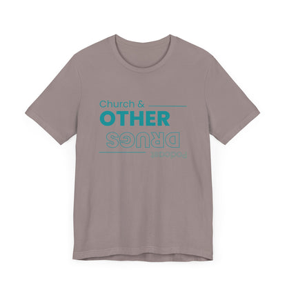 Church & other drugs upside down logo tee
