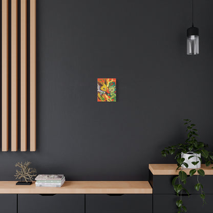 Electric v Leaf canvas prints