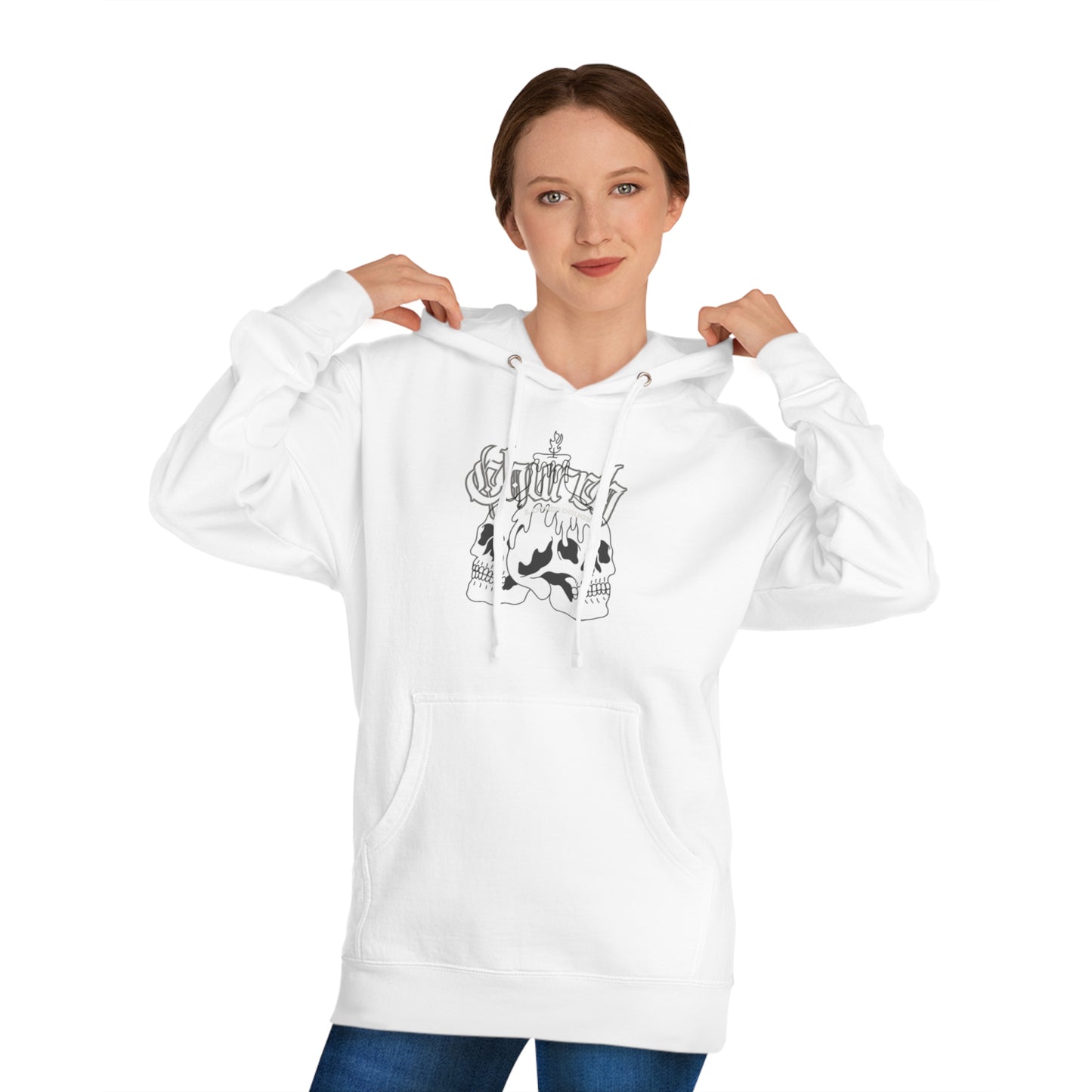 Church Skull comfort hoodie. 4 different color schemes