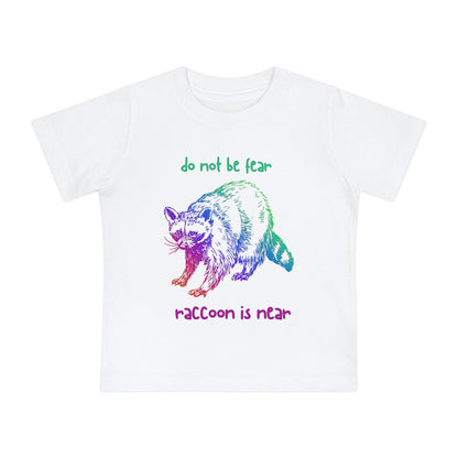 Kids 'Do Not Be Fear' Raccoon T-Shirt - Fun Short Sleeve Tee for Ages 0-5