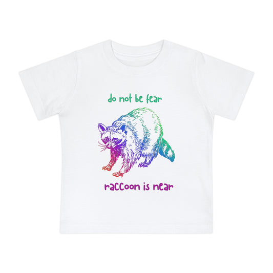 Kids 'Do Not Be Fear' Raccoon T-Shirt - Fun Short Sleeve Tee for Ages 0-5