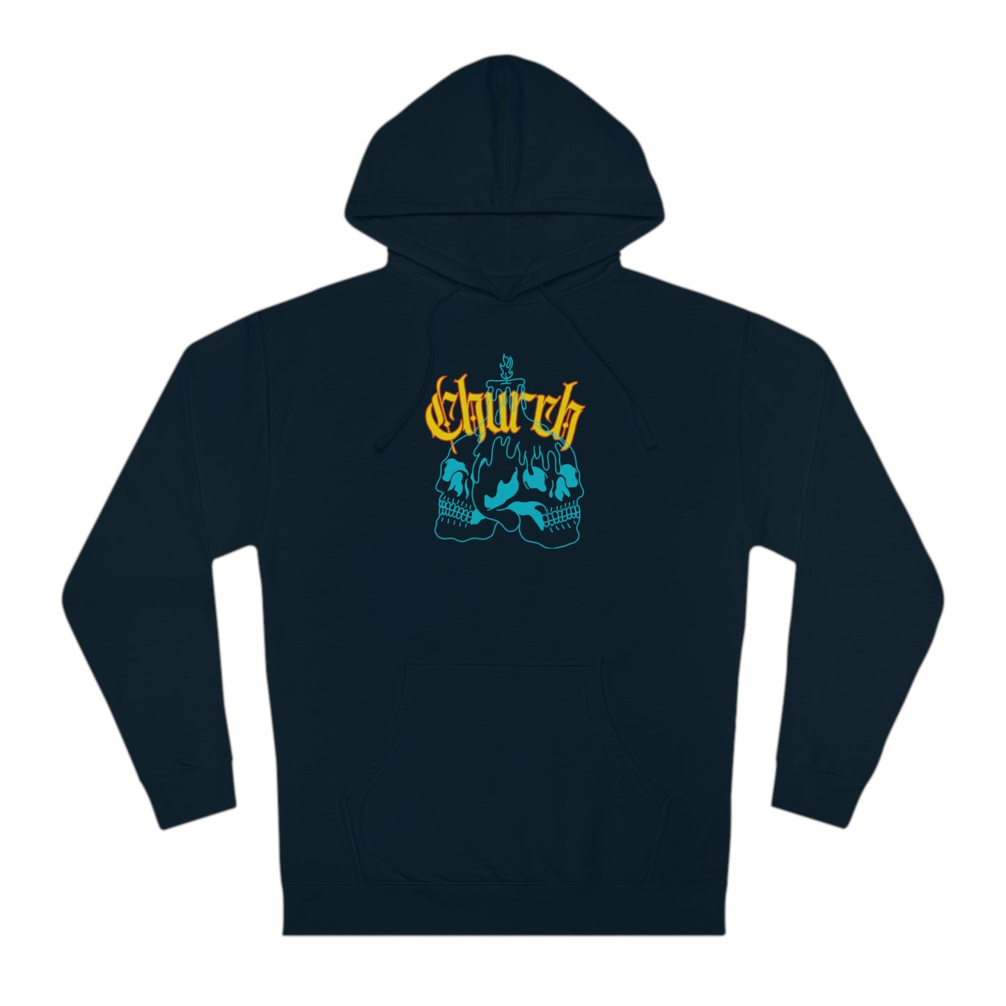 Church Skull comfort hoodie. 4 different color schemes