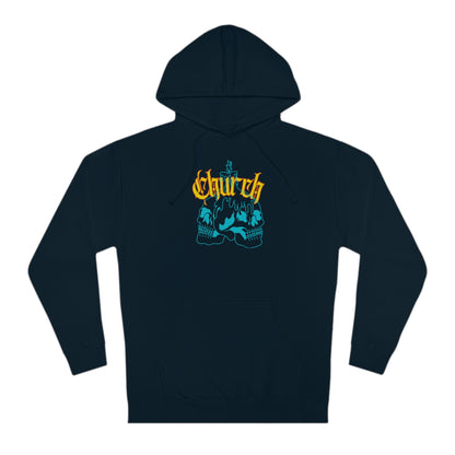 Church Skull comfort hoodie. 4 different color schemes