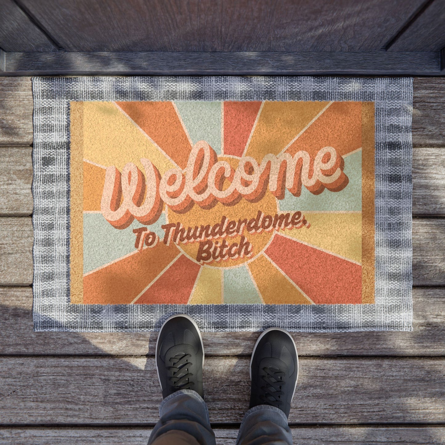 Welcome to Thunderdome! Coconut fiber doormat