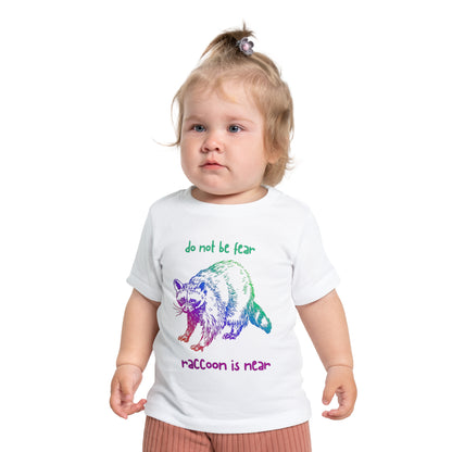 Kids 'Do Not Be Fear' Raccoon T-Shirt - Fun Short Sleeve Tee for Ages 0-5