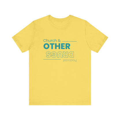 Church & other drugs upside down logo tee